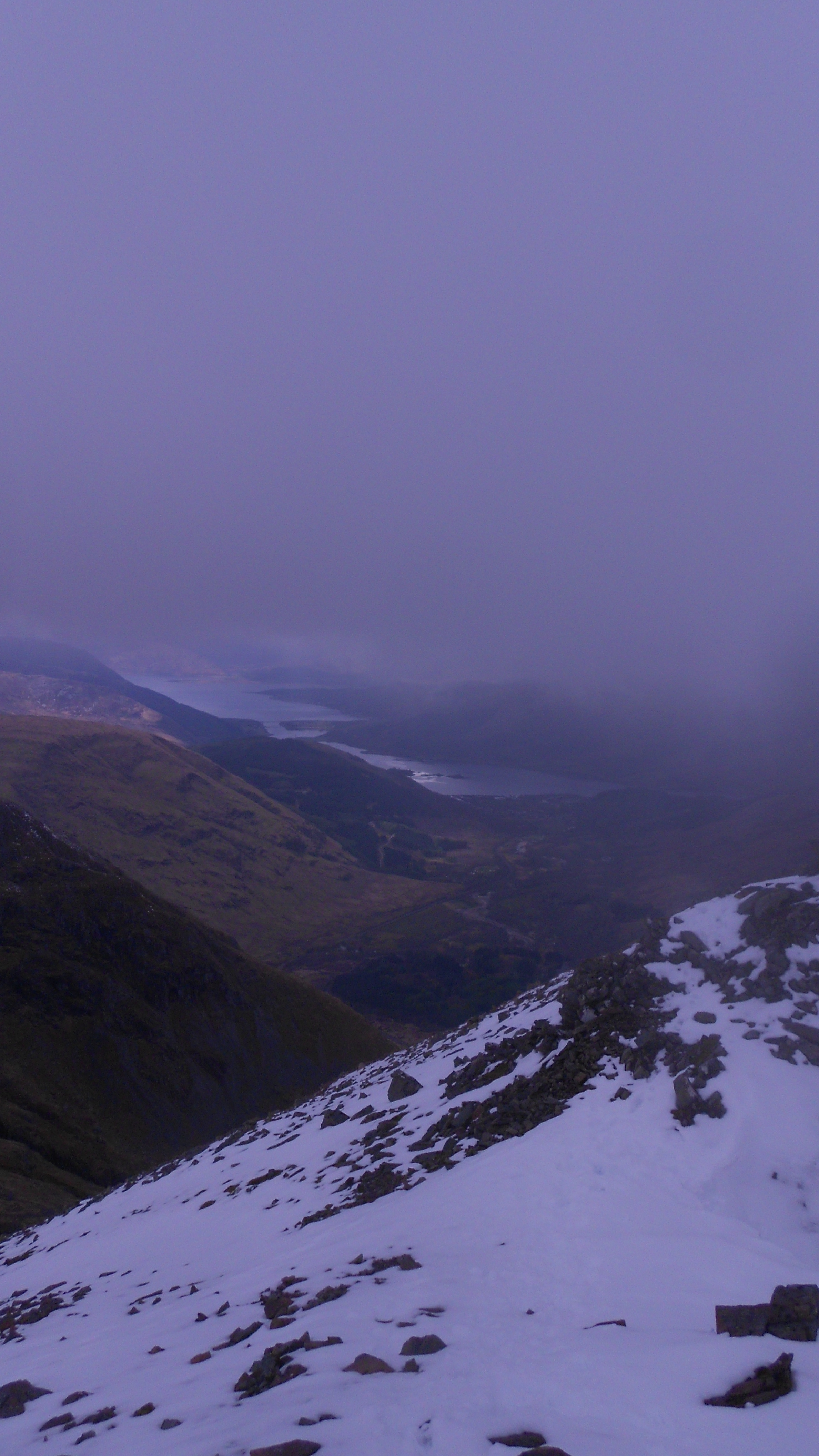 from the top of Bidean nam Bian, Glencoe, Scotland, Apr. 21, 2012