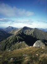 Picture of the Aonach Eagach ridge from Glencoe Mountain Sport