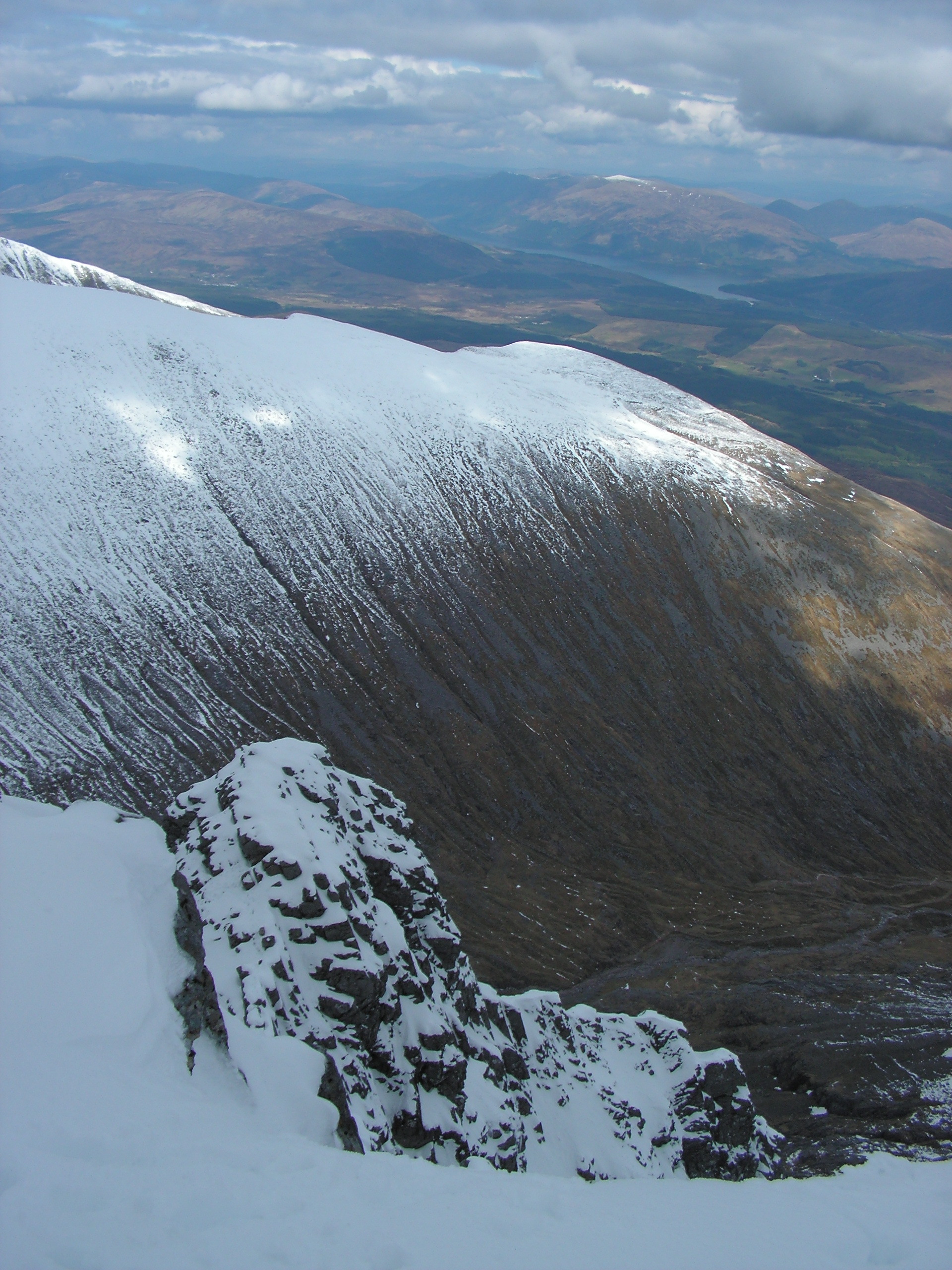 from the top of Ben Nevis, Scotland, Apr. 22, 2012